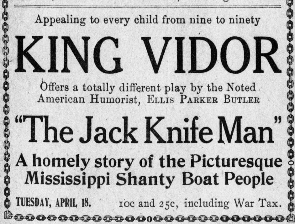 Shantyboats in Early Hollywood: The Jack Knife Man